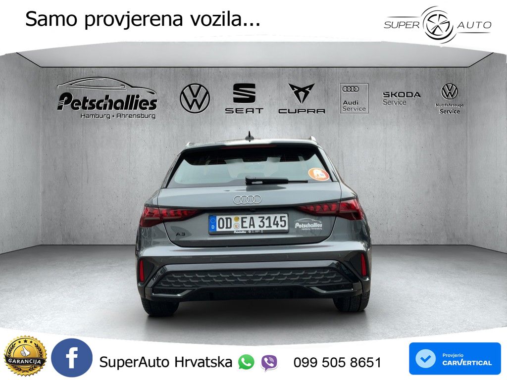 Audi A3 35 TFSI (150 KS) S tronic S line LED+GR SJED+ACC