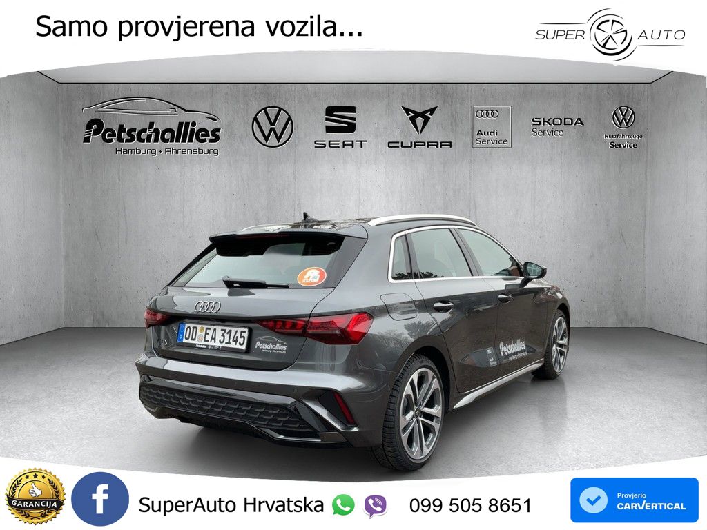Audi A3 35 TFSI (150 KS) S tronic S line LED+GR SJED+ACC