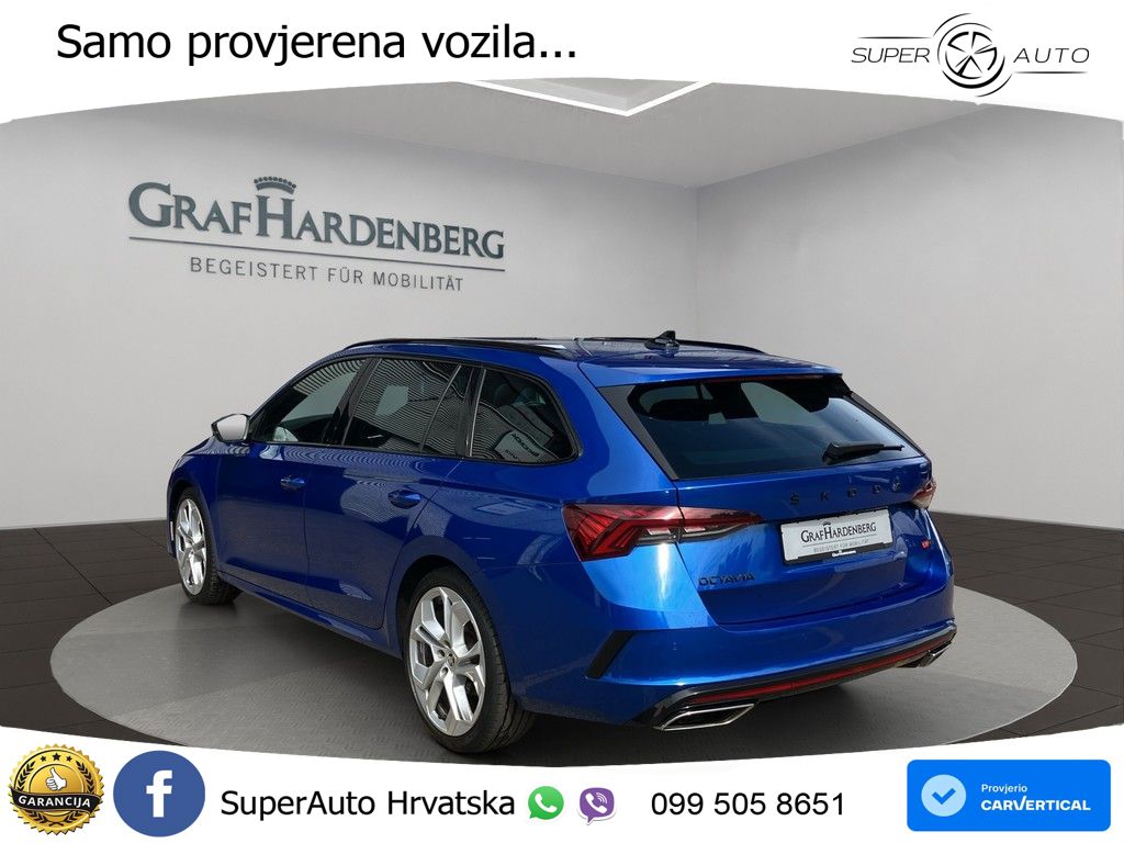 Škoda Octavia Combi RS 2.0 TDI (200 KS) DSG MATRIX+GR SJED+KAM