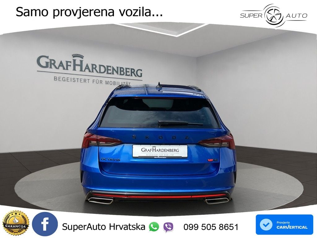 Škoda Octavia Combi RS 2.0 TDI (200 KS) DSG MATRIX+GR SJED+KAM
