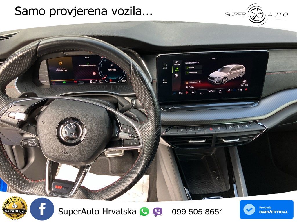 Škoda Octavia Combi RS 2.0 TDI (200 KS) DSG MATRIX+GR SJED+KAM