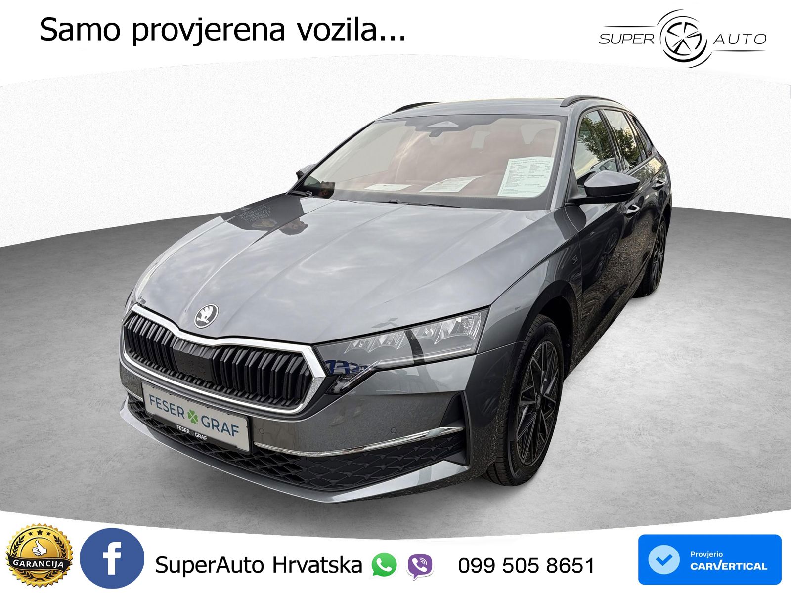 Škoda Octavia Combi 2.0 TDI (150 KS) DSG LED+GR SJED+ACC