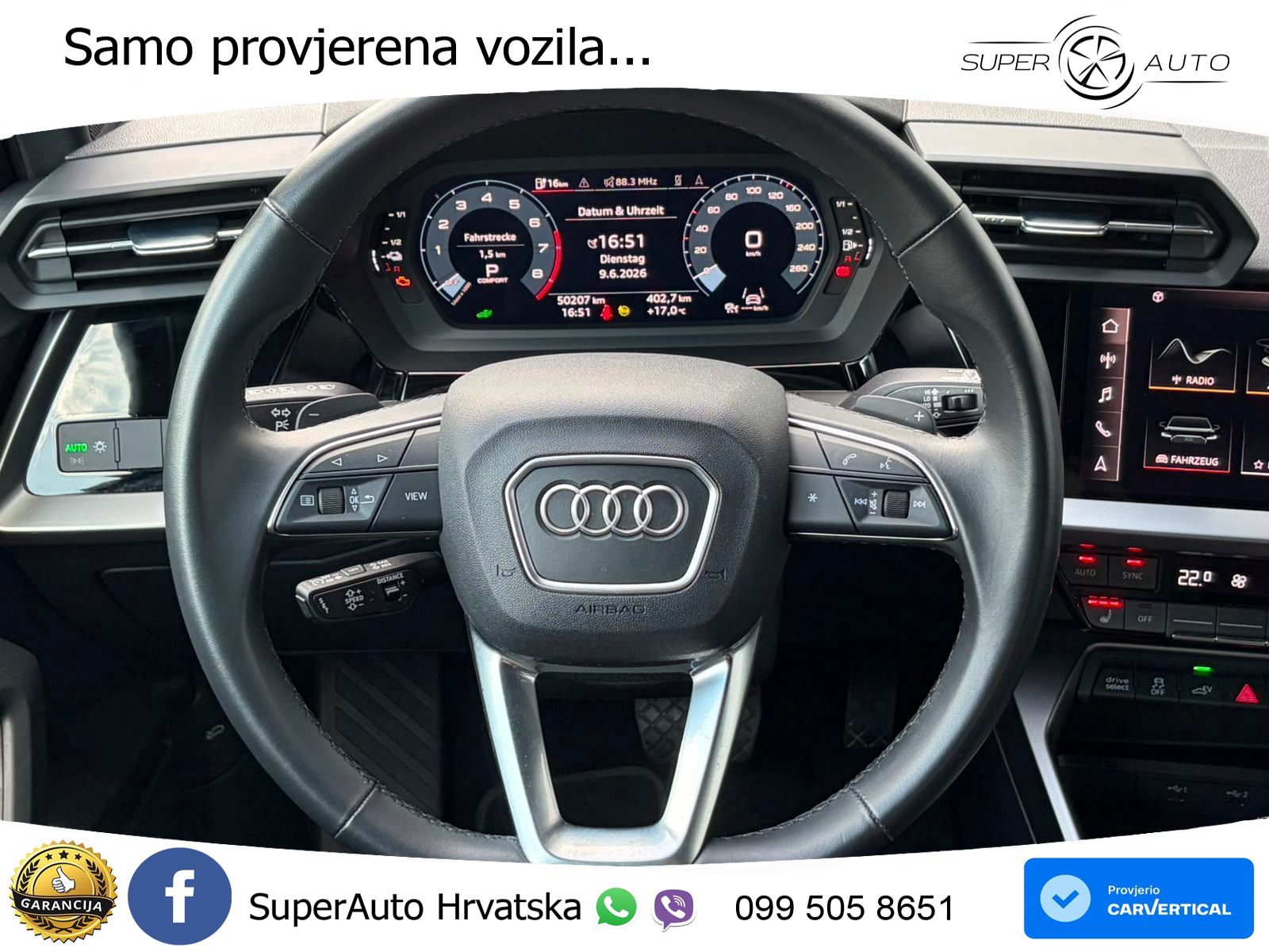 Audi A3 45 TFSIe (245 KS) S tronic S line LED+GR SJED+ACC