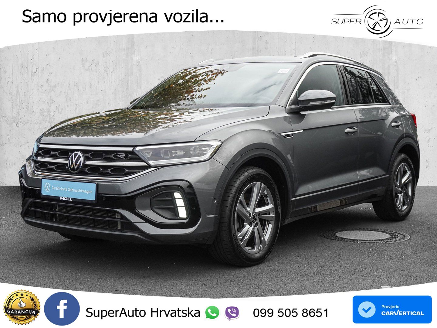 Volkswagen T-Roc 2.0 TDI (150 KS) 4M DSG R-Line LED+GR SJED+ACC