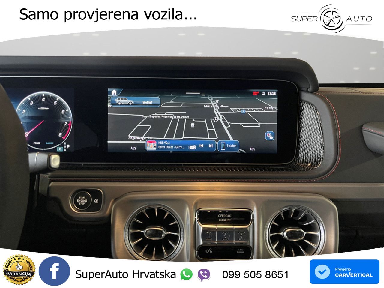 Mercedes AMG G 63 Long V8 (585 KS) 4MATIC 9G-TRONIC AMG SPEEDSHIFT TCT LED+ACC