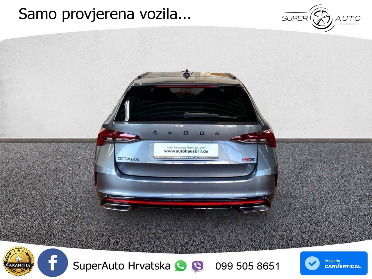 Škoda Octavia Combi RS 2.0 TDI (200 KS) DSG LED+GR SJED+ACC