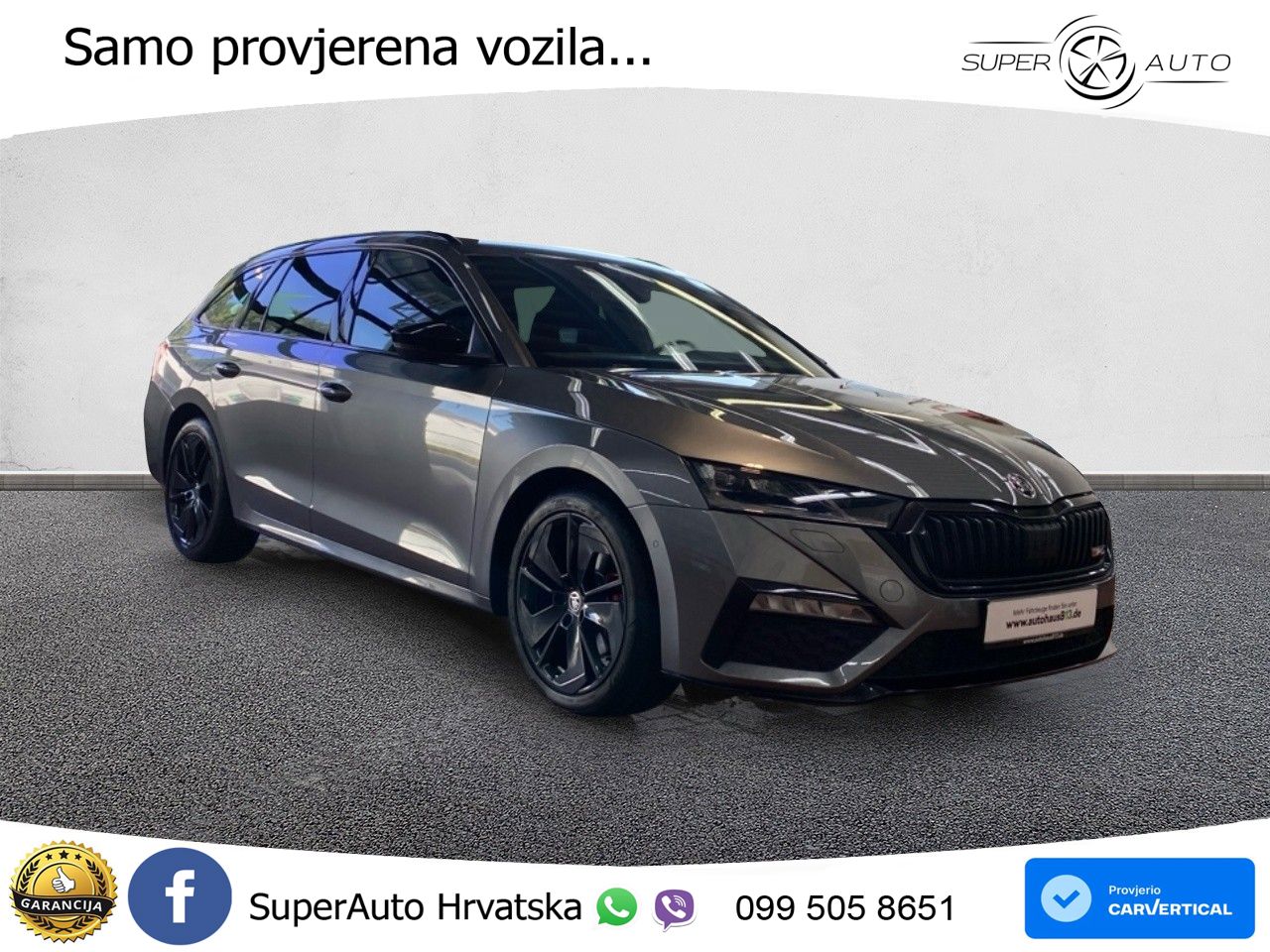 Škoda Octavia Combi RS 2.0 TDI (200 KS) DSG LED+GR SJED+ACC