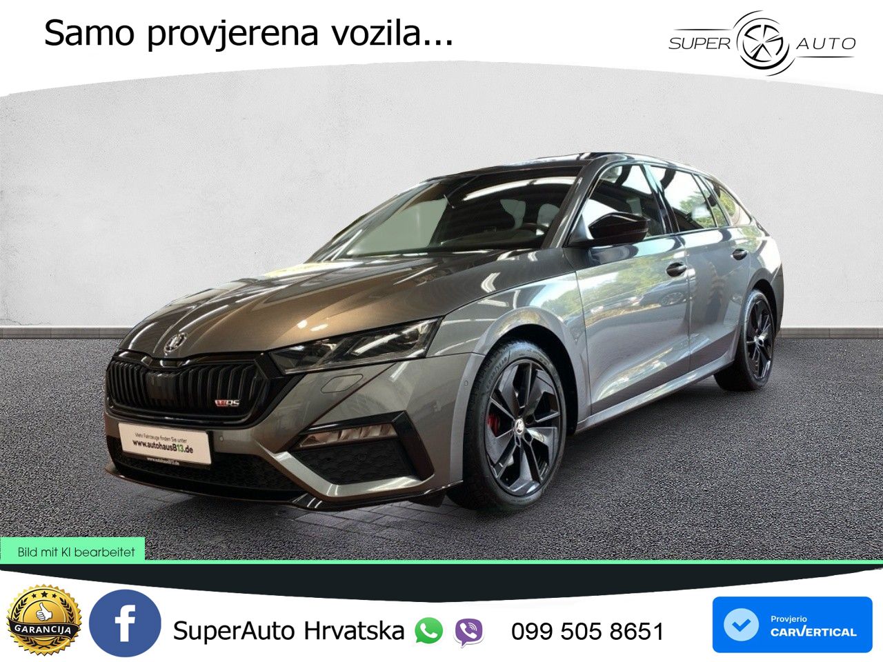 Škoda Octavia Combi RS 2.0 TDI (200 KS) DSG LED+GR SJED+ACC