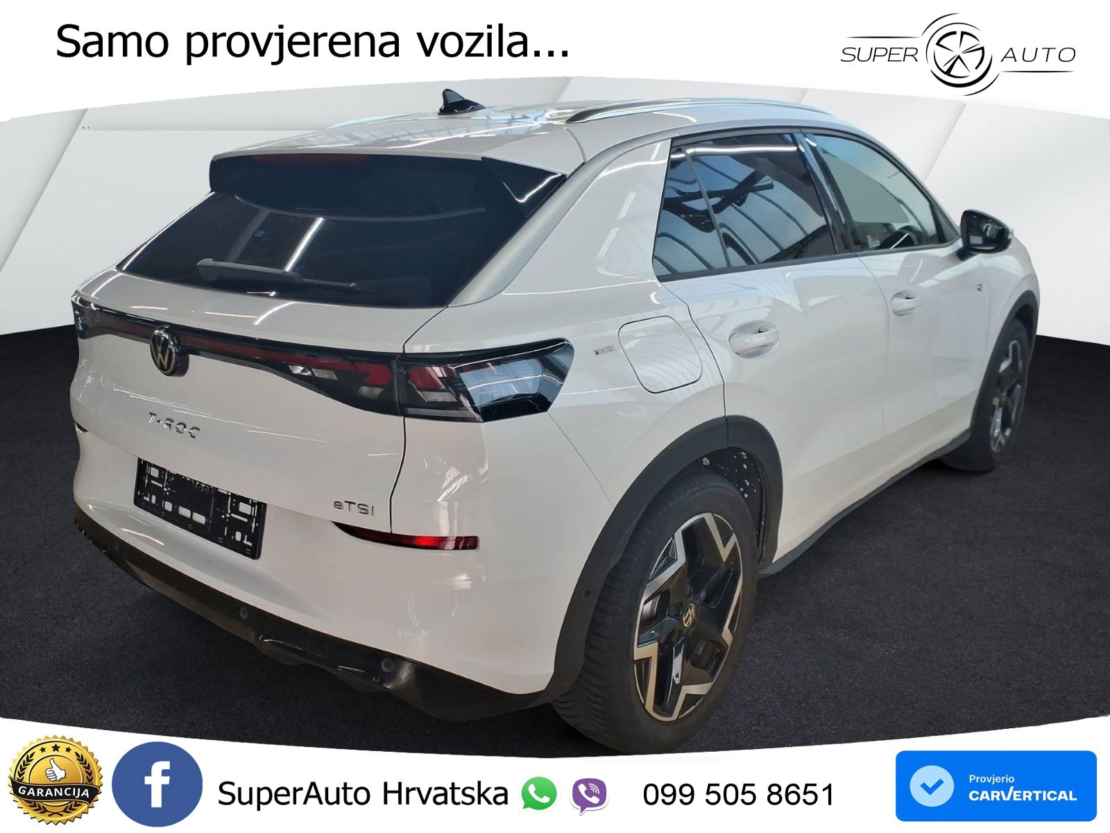 Volkswagen T-Roc 1.5 eTSI (150 KS)  DSG R-Line LED+GR SJED+ACC