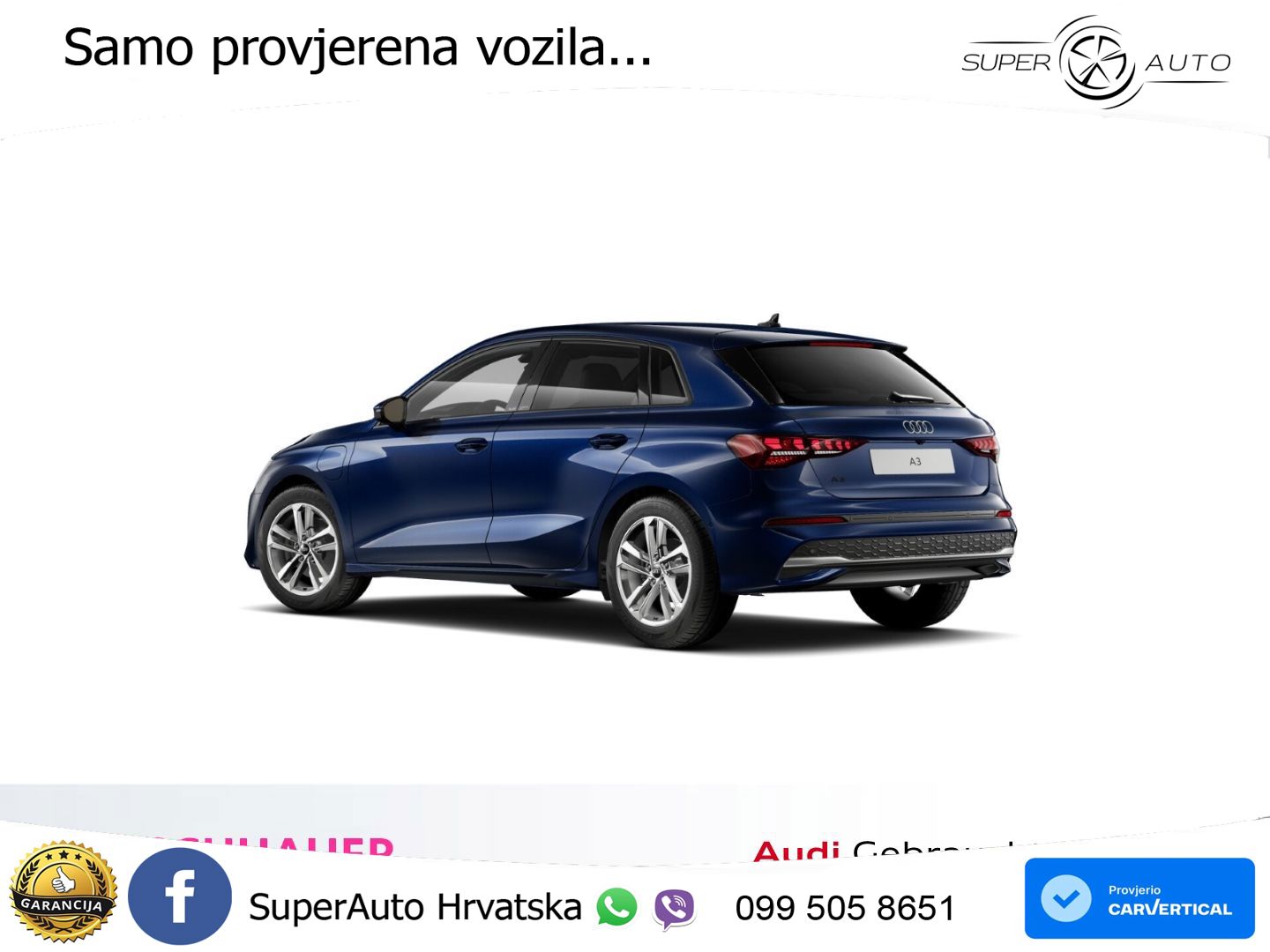 Audi A3 Sportback 40 TFSI e (204 KS) Plug-in Hybrid S tronic LED+GR SJED+ACC