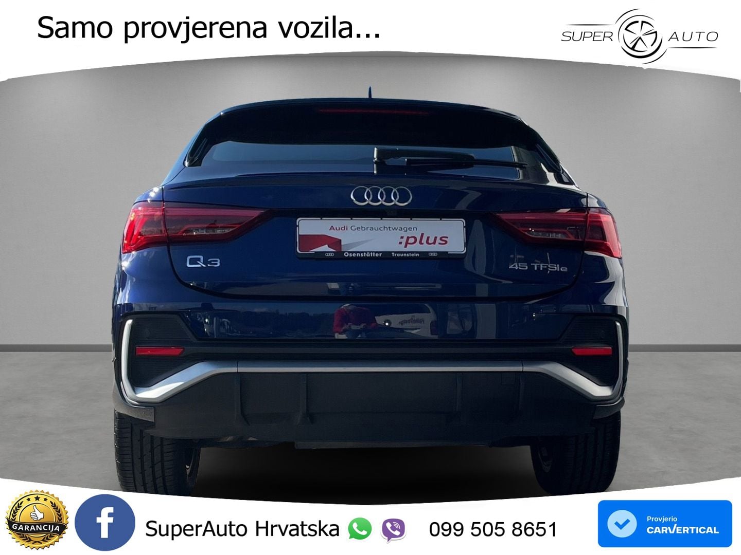 Audi Q3 Sportback 45 TFSIe (245 KS) S tronic S line
