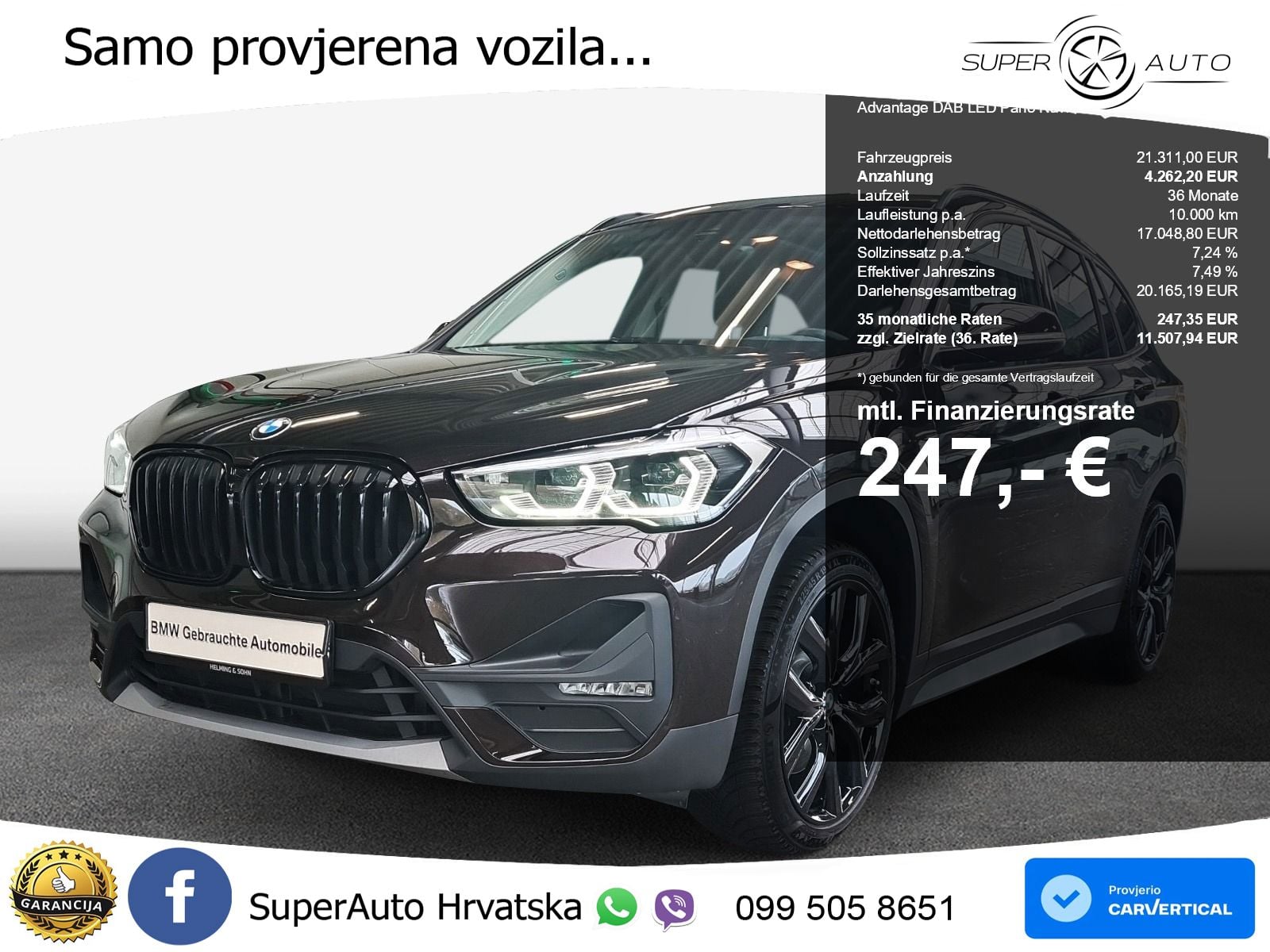 BMW X1 20d (190 KS) xDrive Steptronic Advantage