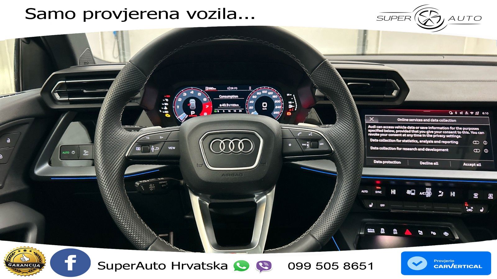 Audi A3 35 TFSI (150 KS) S tronic S line LED+GR SJED+ACC