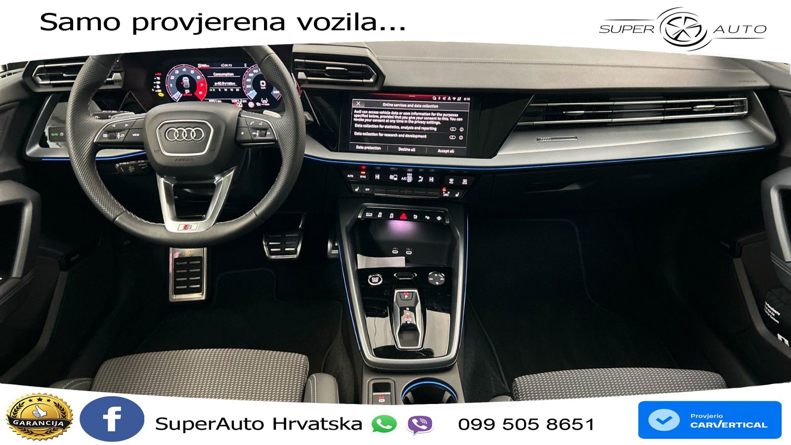 Audi A3 35 TFSI (150 KS) S tronic S line LED+GR SJED+ACC