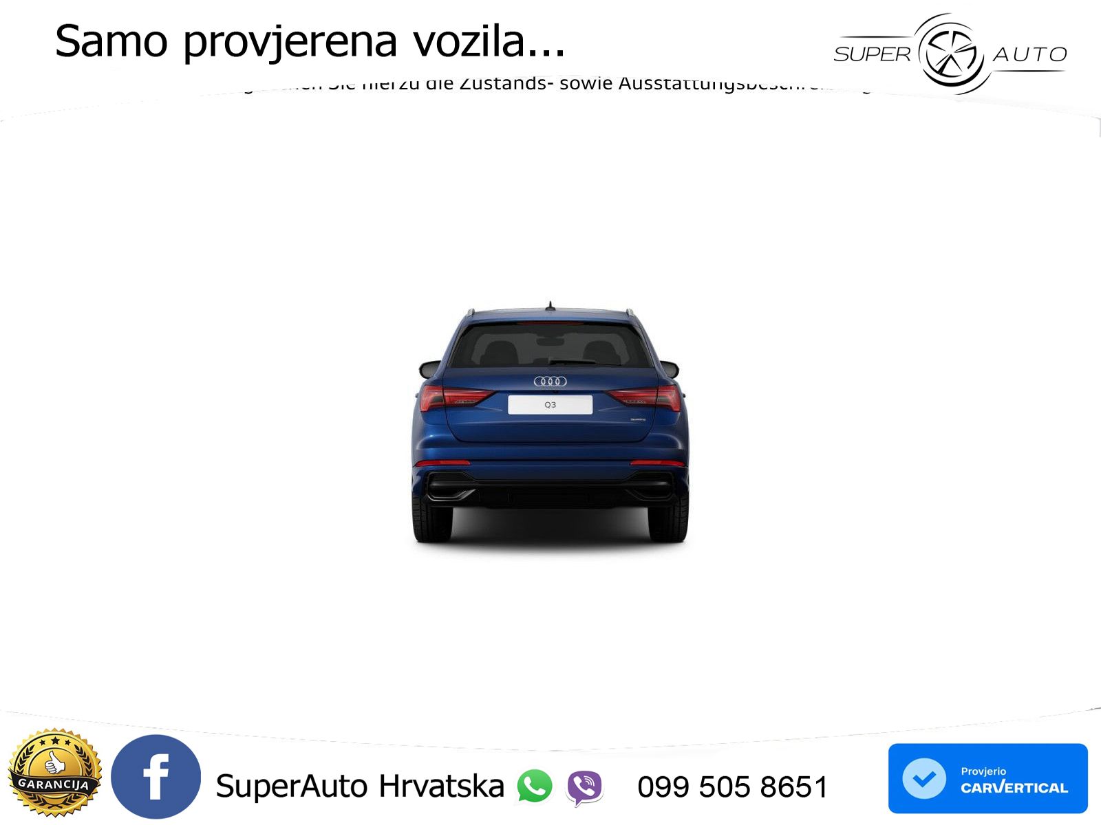 Audi Q3 40 TFSI (190 KS) quattro S tronic S line MATRIX+GR SJED+KAM