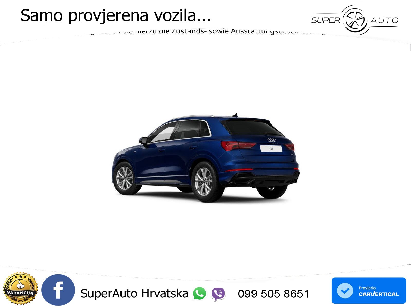 Audi Q3 40 TFSI (190 KS) quattro S tronic S line MATRIX+GR SJED+KAM