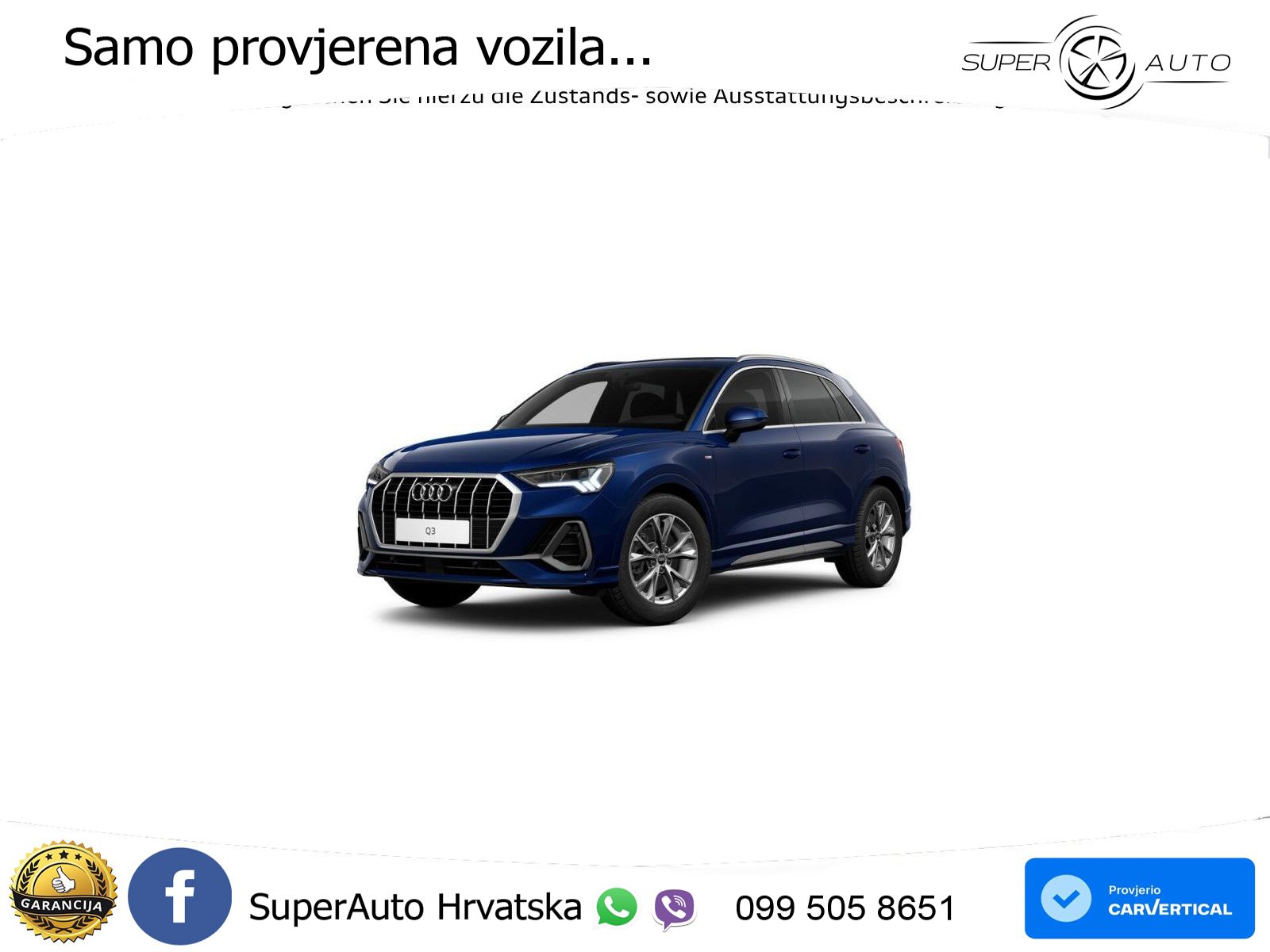 Audi Q3 40 TFSI (190 KS) quattro S tronic S line MATRIX+GR SJED+KAM