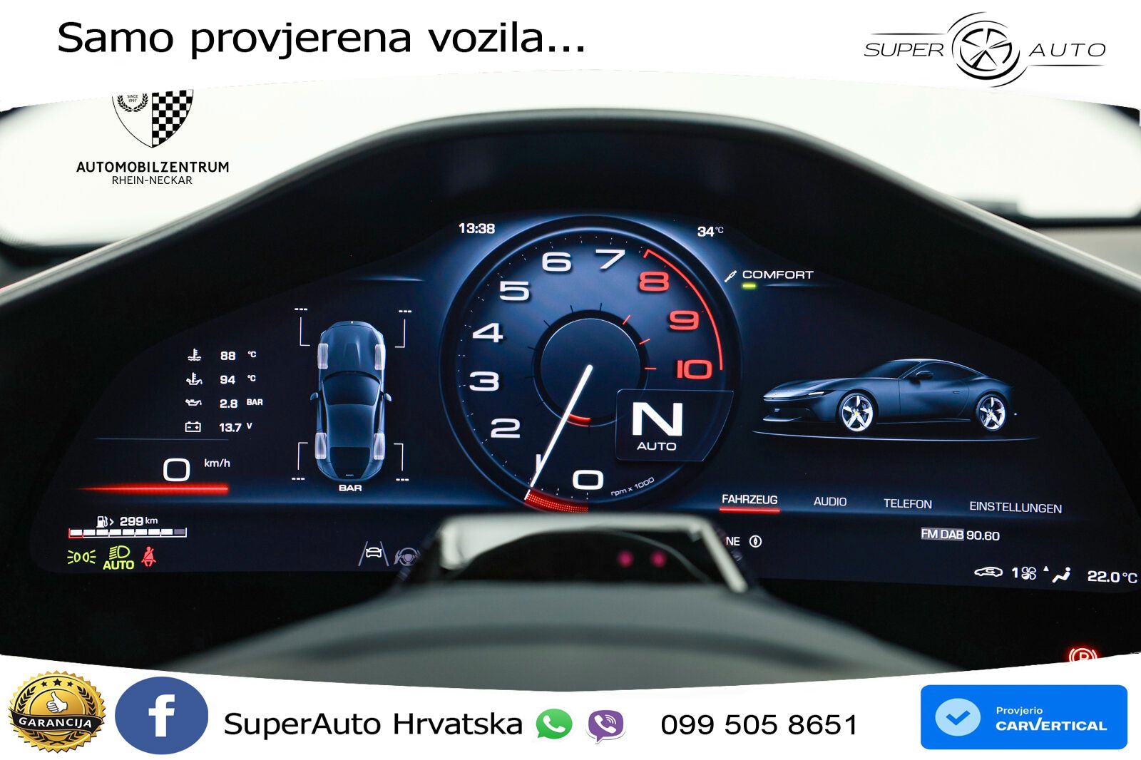 Ferrari Amalfi 3.9 V8 (640 KS) F1 DCT LED+GR SJED+ACC