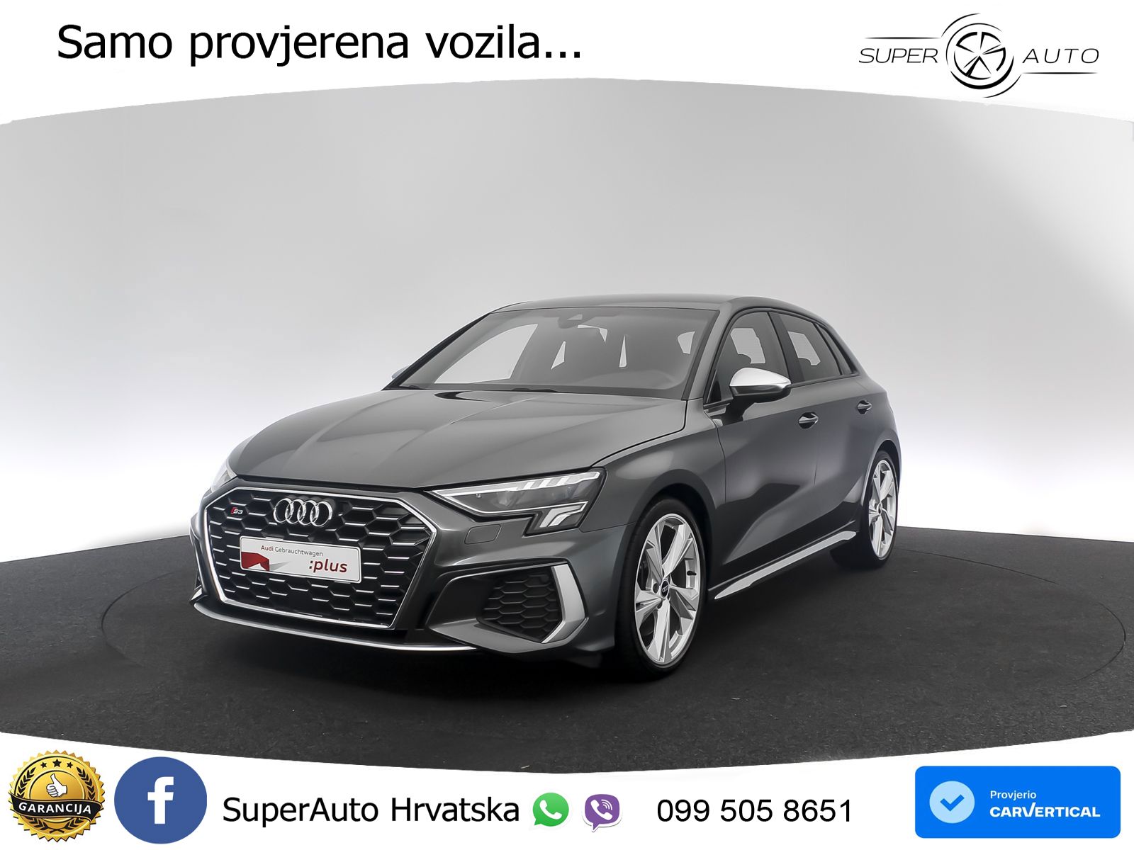 Audi S3 2.0 TFSI (310 KS) quattro S tronic LED+GR SJED+ACC