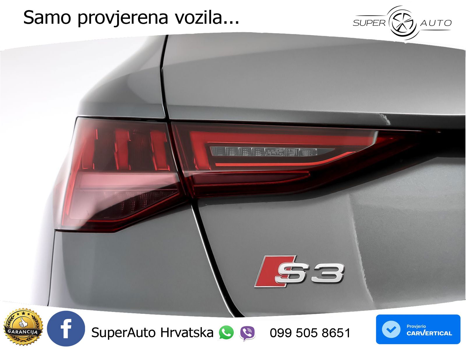 Audi S3 2.0 TFSI (310 KS) quattro S tronic LED+GR SJED+ACC