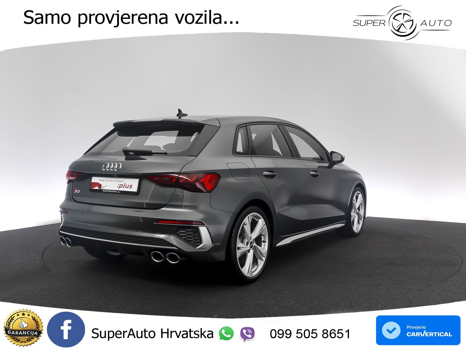 Audi S3 2.0 TFSI (310 KS) quattro S tronic LED+GR SJED+ACC