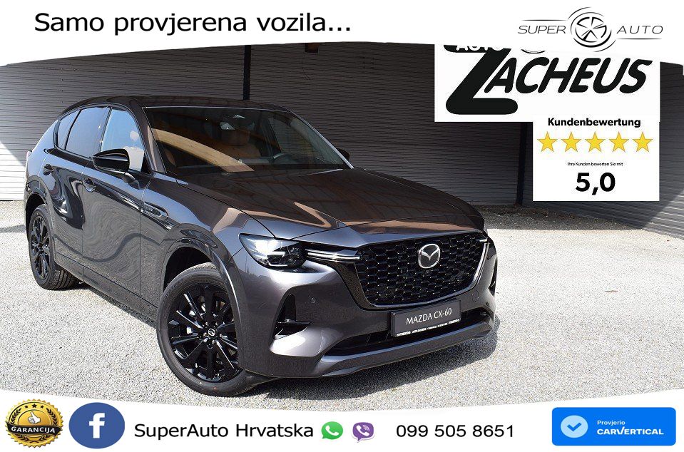 Mazda CX-60 3.3 e-Skyactiv D (254 KS) AWD Automatic MATRIX+GR SJED+KAM