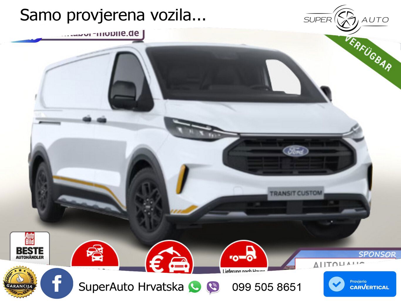 Ford Transit Custom Aut AWD Trail L2 Nav UVP-31%* 170 KS
