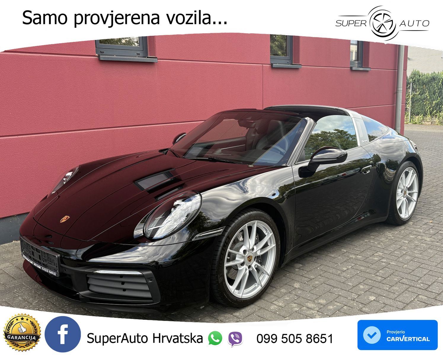 Porsche 911 Targa 4 3.0 (385 KS) PDK ZRAČNI+ACC+GR SJED+KAM