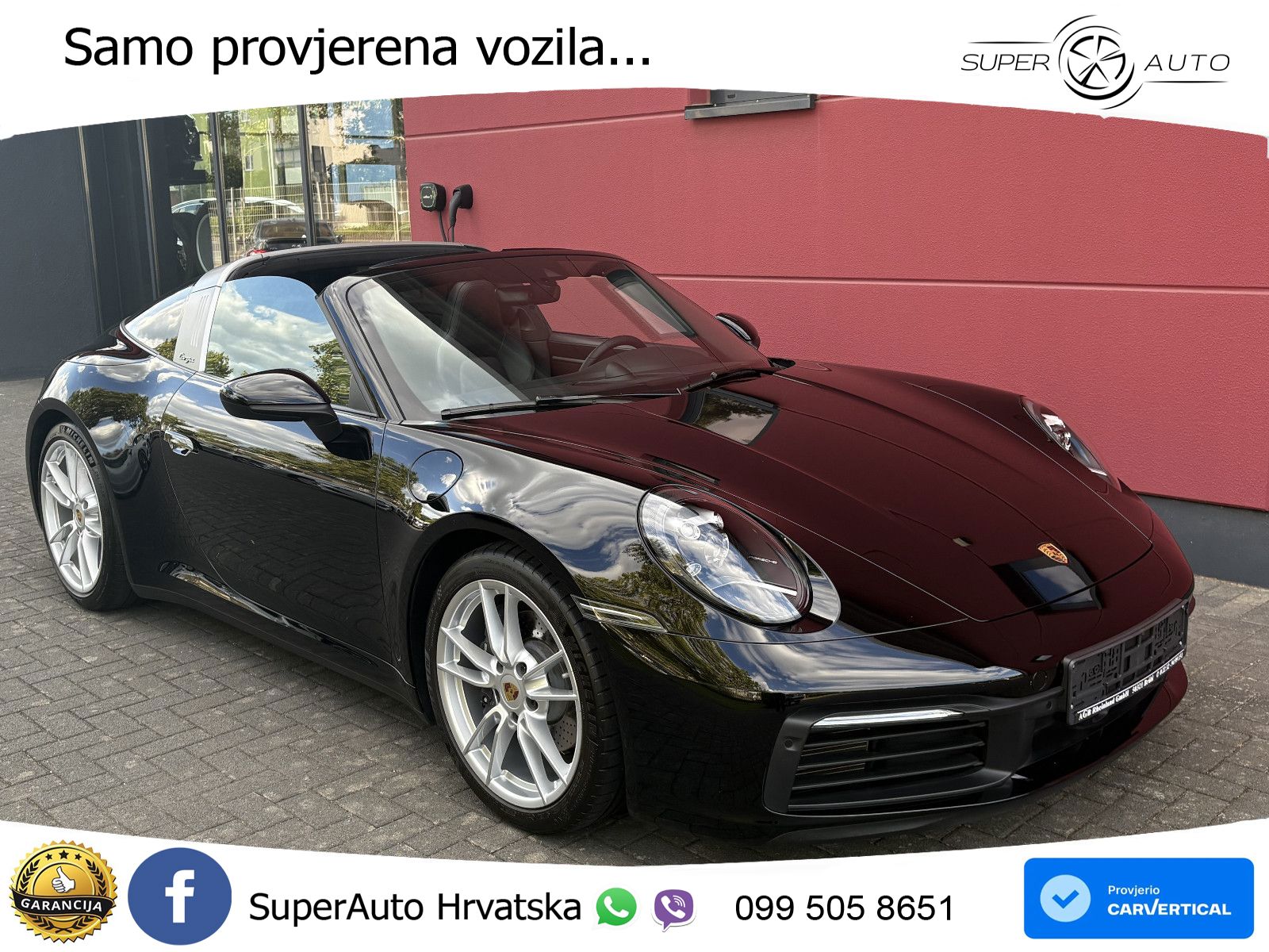 Porsche 911 Targa 4 3.0 (385 KS) PDK ZRAČNI+ACC+GR SJED+KAM