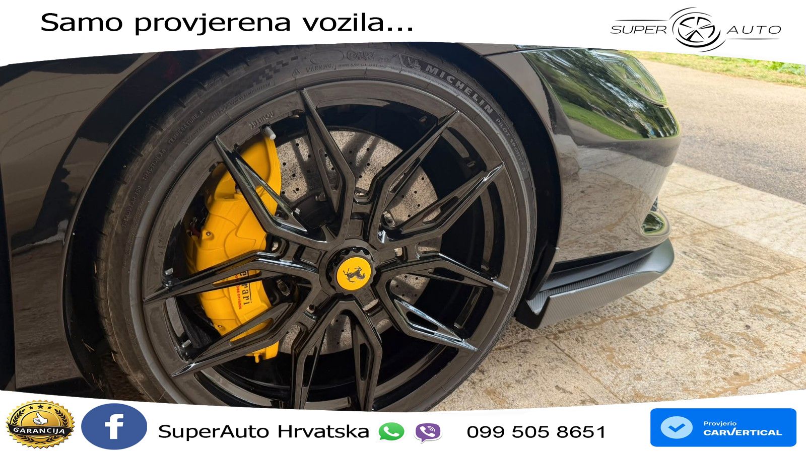 Ferrari 296 GTB 3.0 V6 (830 KS) F1 DCT ZRAČNI+ACC+GR SJED+KAM