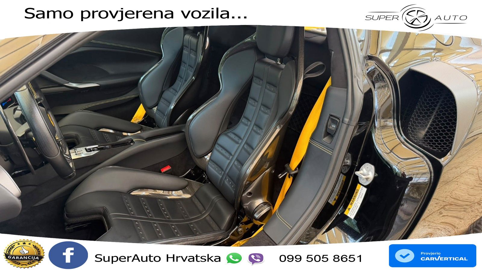 Ferrari 296 GTB 3.0 V6 (830 KS) F1 DCT ZRAČNI+ACC+GR SJED+KAM