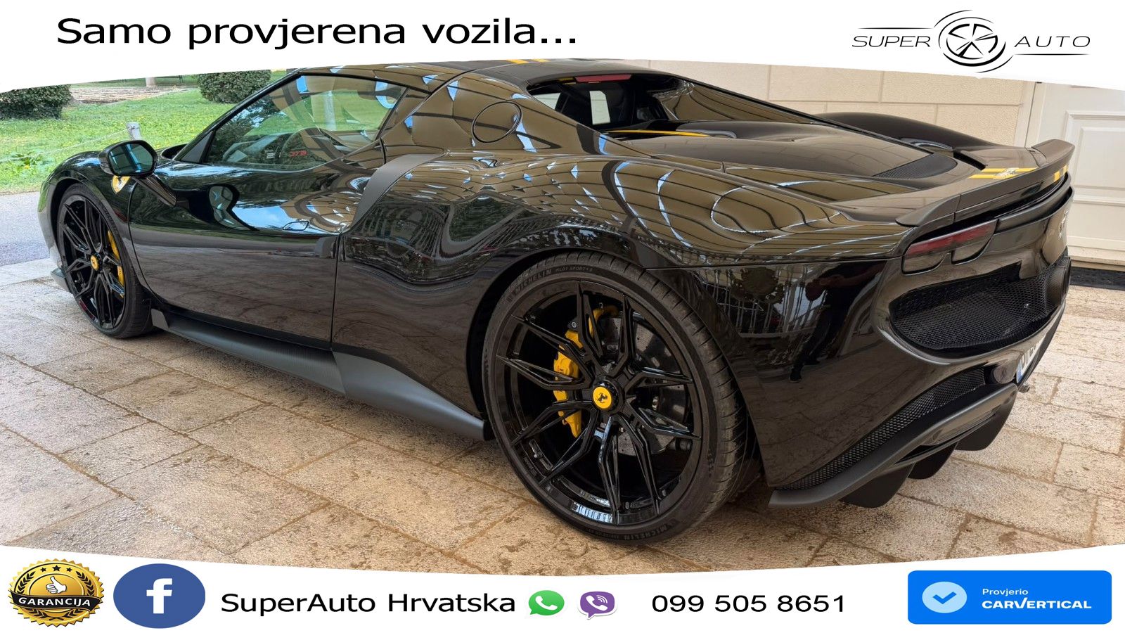 Ferrari 296 GTB 3.0 V6 (830 KS) F1 DCT ZRAČNI+ACC+GR SJED+KAM