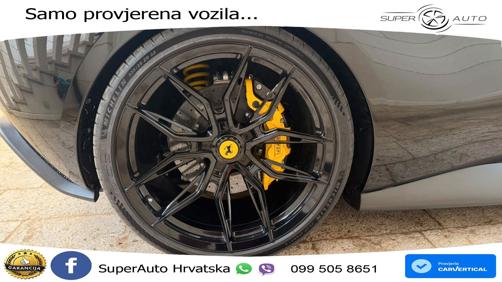 Ferrari 296 GTB 3.0 V6 (830 KS) F1 DCT ZRAČNI+ACC+GR SJED+KAM