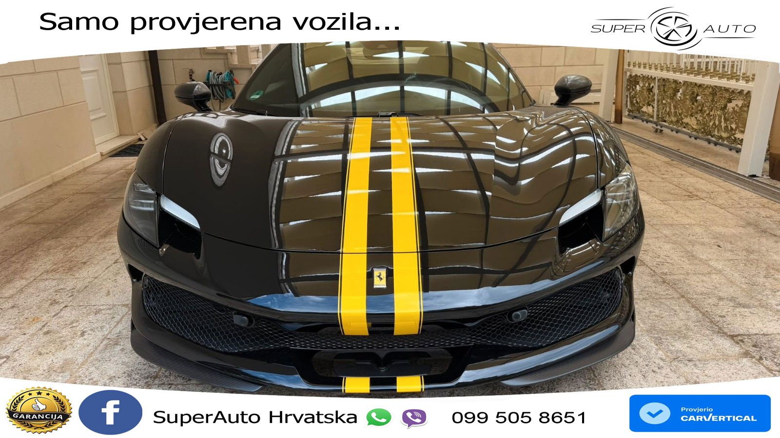 Ferrari 296 GTB 3.0 V6 (830 KS) F1 DCT ZRAČNI+ACC+GR SJED+KAM