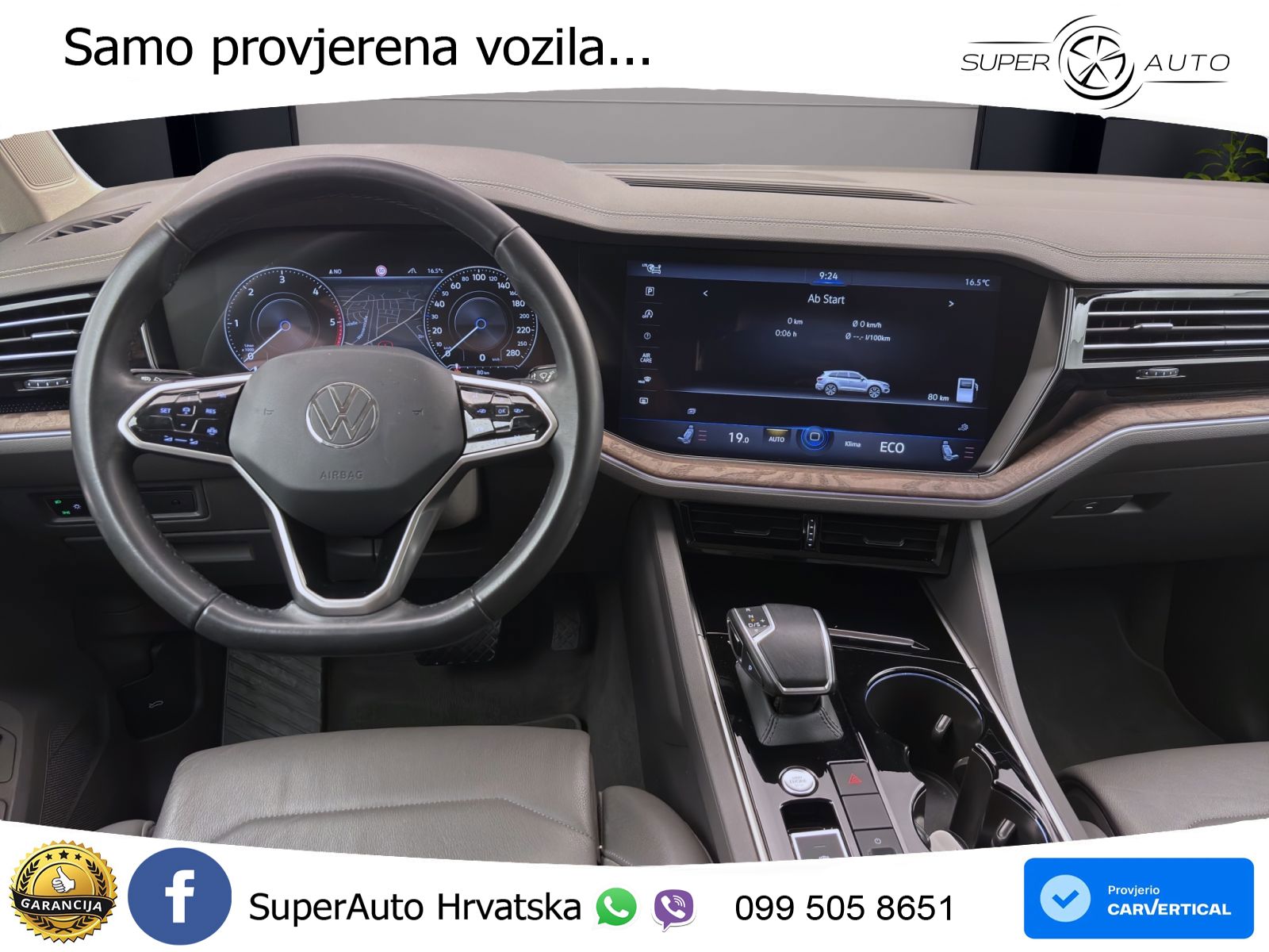 Volkswagen Touareg 3.0 V6 TDI (231 KS) 4MOTION Tiptronic ZRAČNI+ACC+4xGR SJED+KAM
