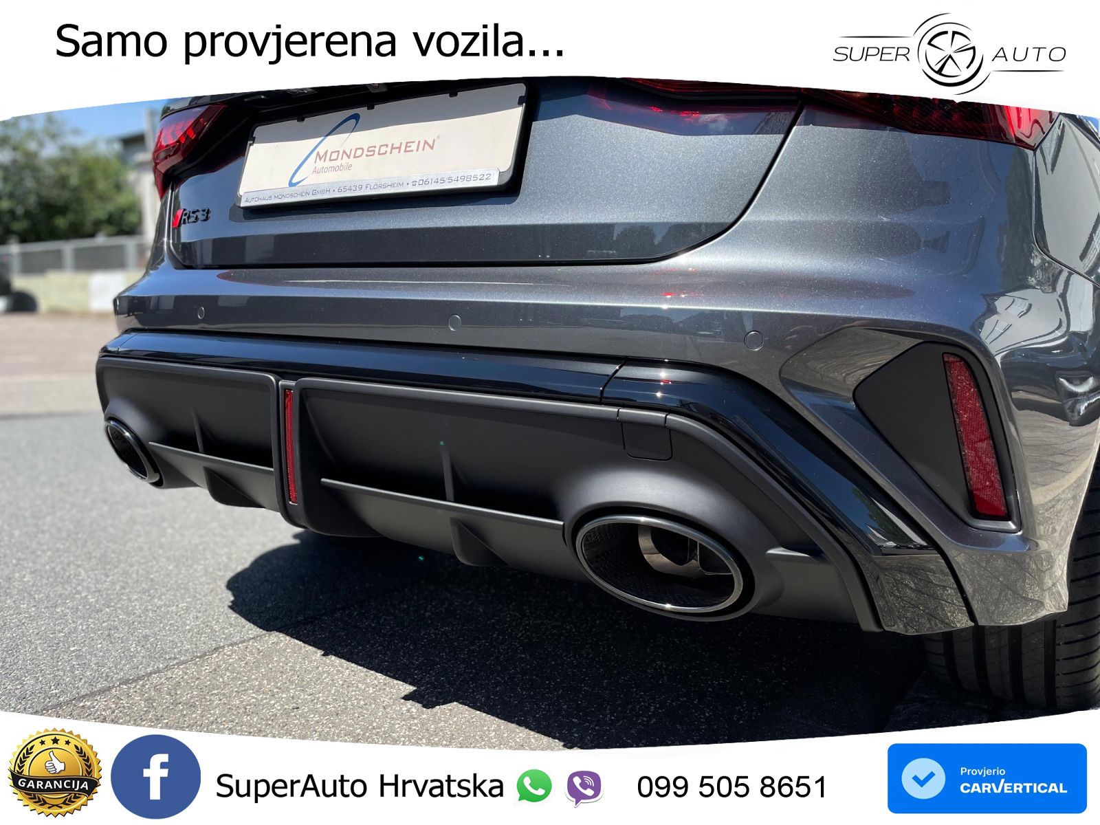 Audi RS3 Sedan 2.5 TFSI (400 KS) quattro S tronic LED+GR SJED+ACC