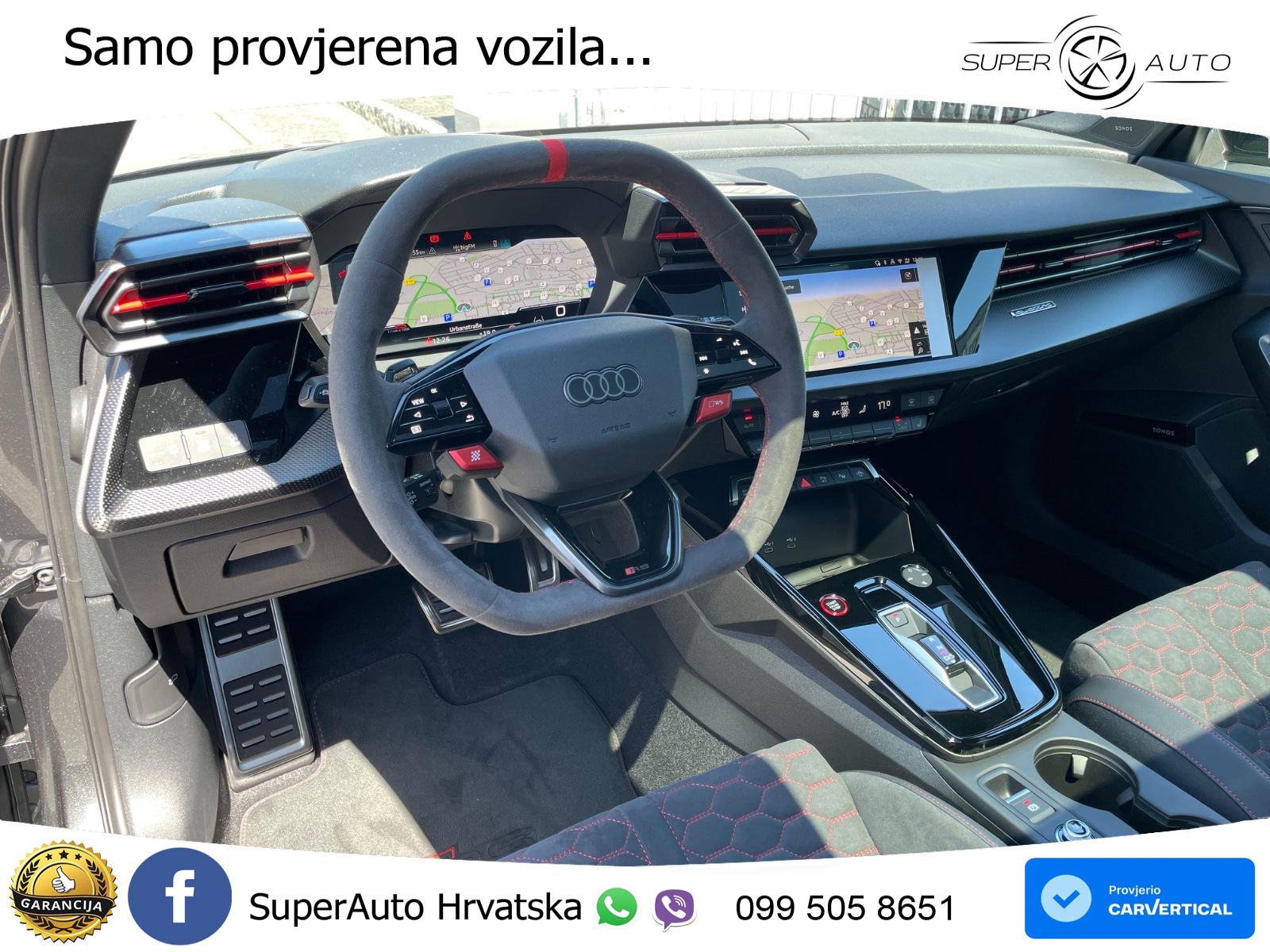Audi RS3 Sedan 2.5 TFSI (400 KS) quattro S tronic LED+GR SJED+ACC