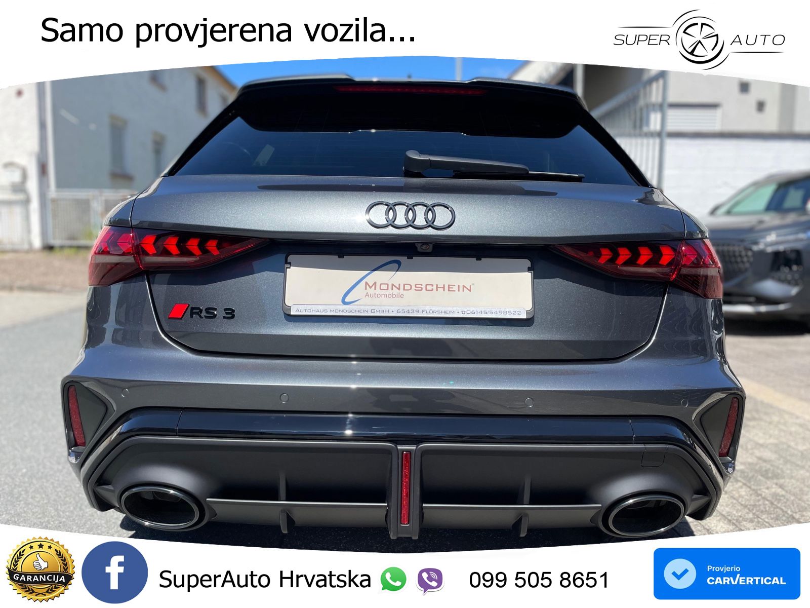 Audi RS3 Sedan 2.5 TFSI (400 KS) quattro S tronic LED+GR SJED+ACC