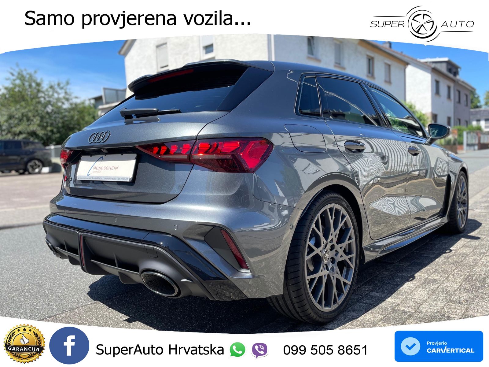Audi RS3 Sedan 2.5 TFSI (400 KS) quattro S tronic LED+GR SJED+ACC