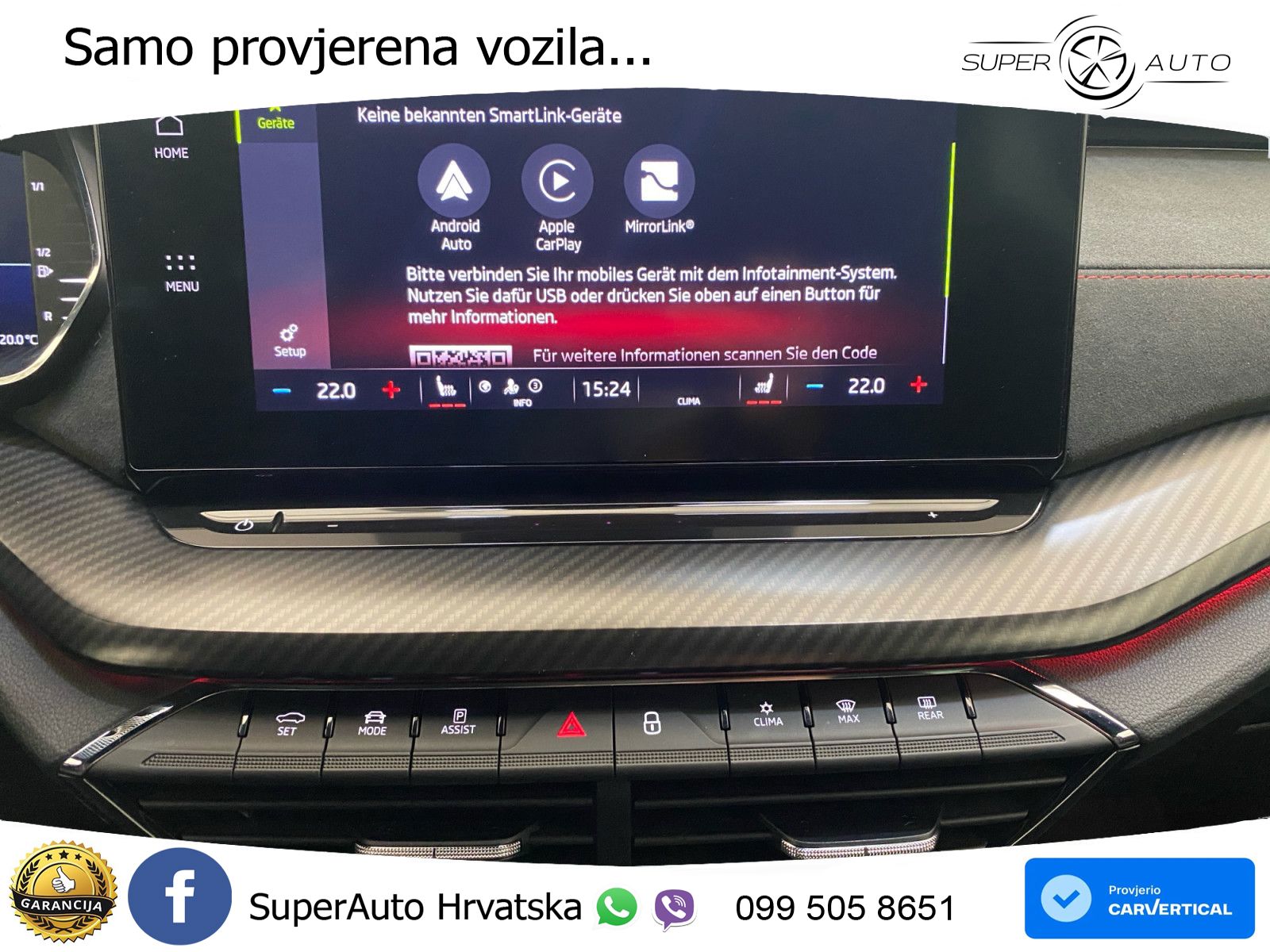 Škoda Octavia Combi RS 2.0 TSI (245 KS) LED+GR SJED+ACC