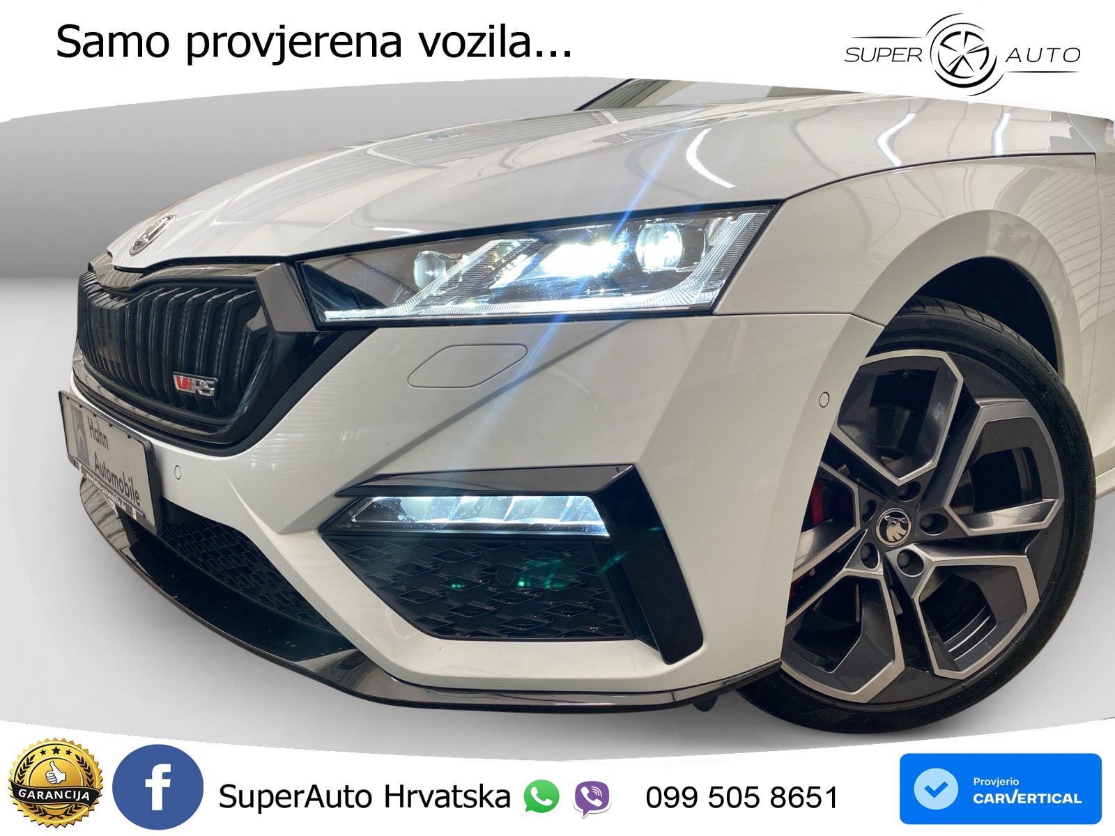 Škoda Octavia Combi RS 2.0 TSI (245 KS) LED+GR SJED+ACC