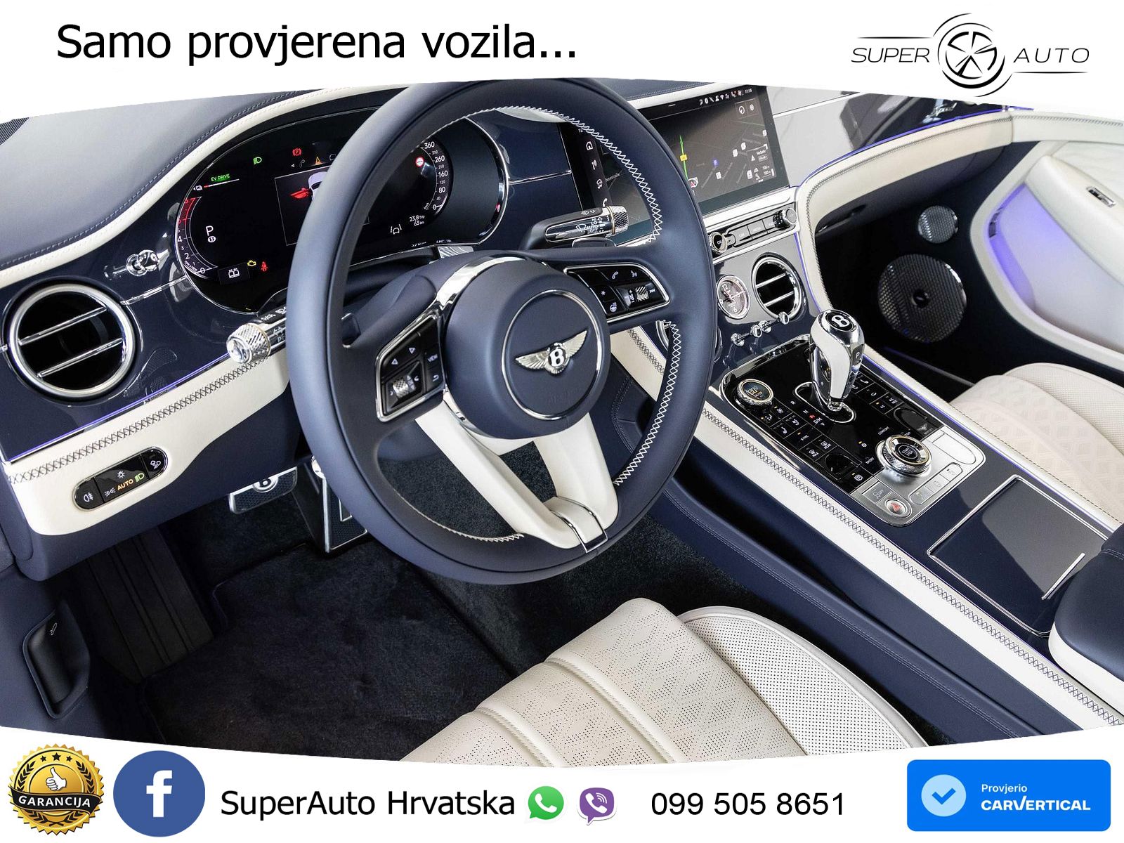 Bentley Continental GT IV 4.0 V8 TFSi (782 KS) AWD DCT ZRAČNI+ACC+GR SJED+KAM