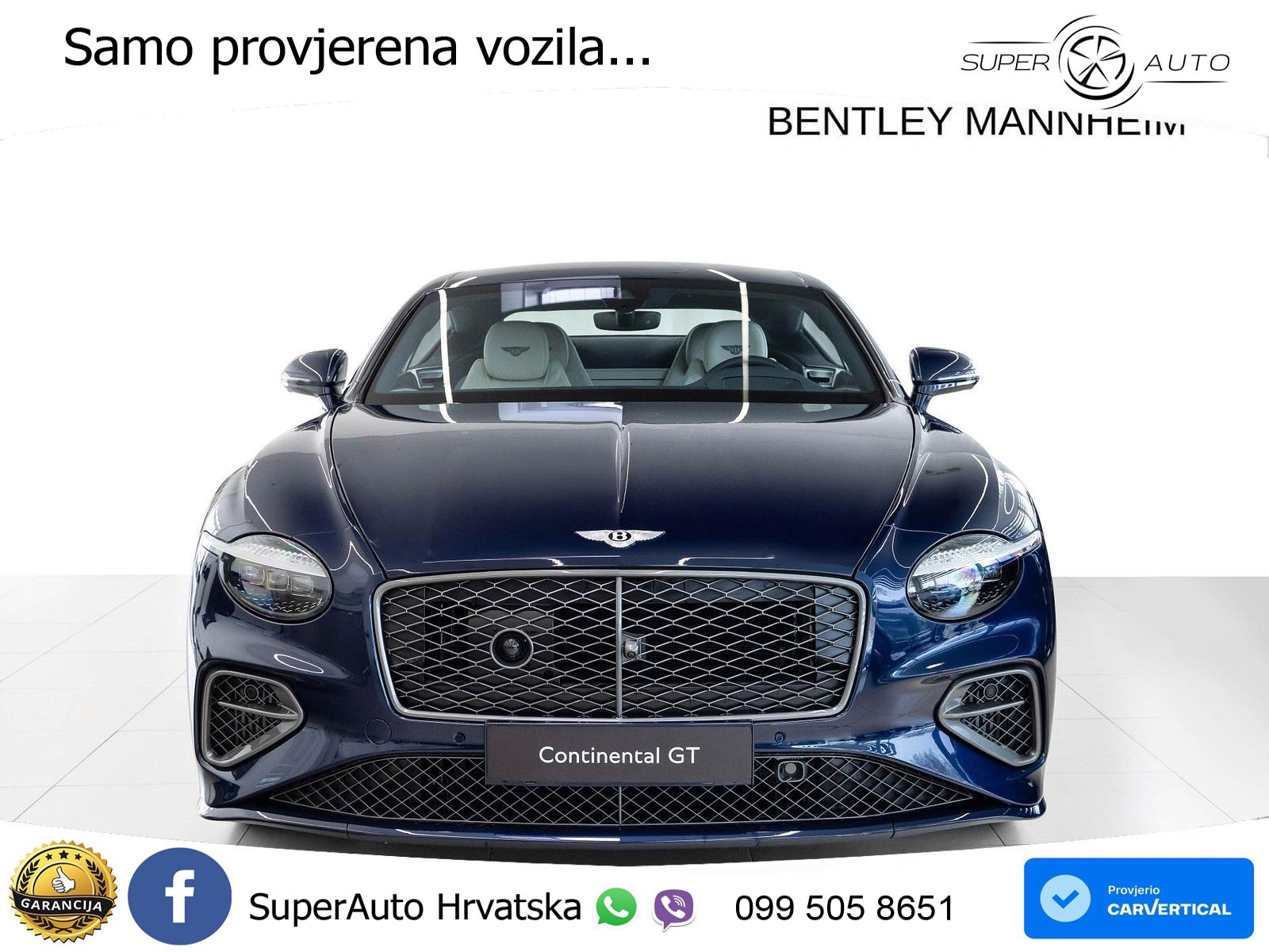 Bentley Continental GT IV 4.0 V8 TFSi (782 KS) AWD DCT ZRAČNI+ACC+GR SJED+KAM