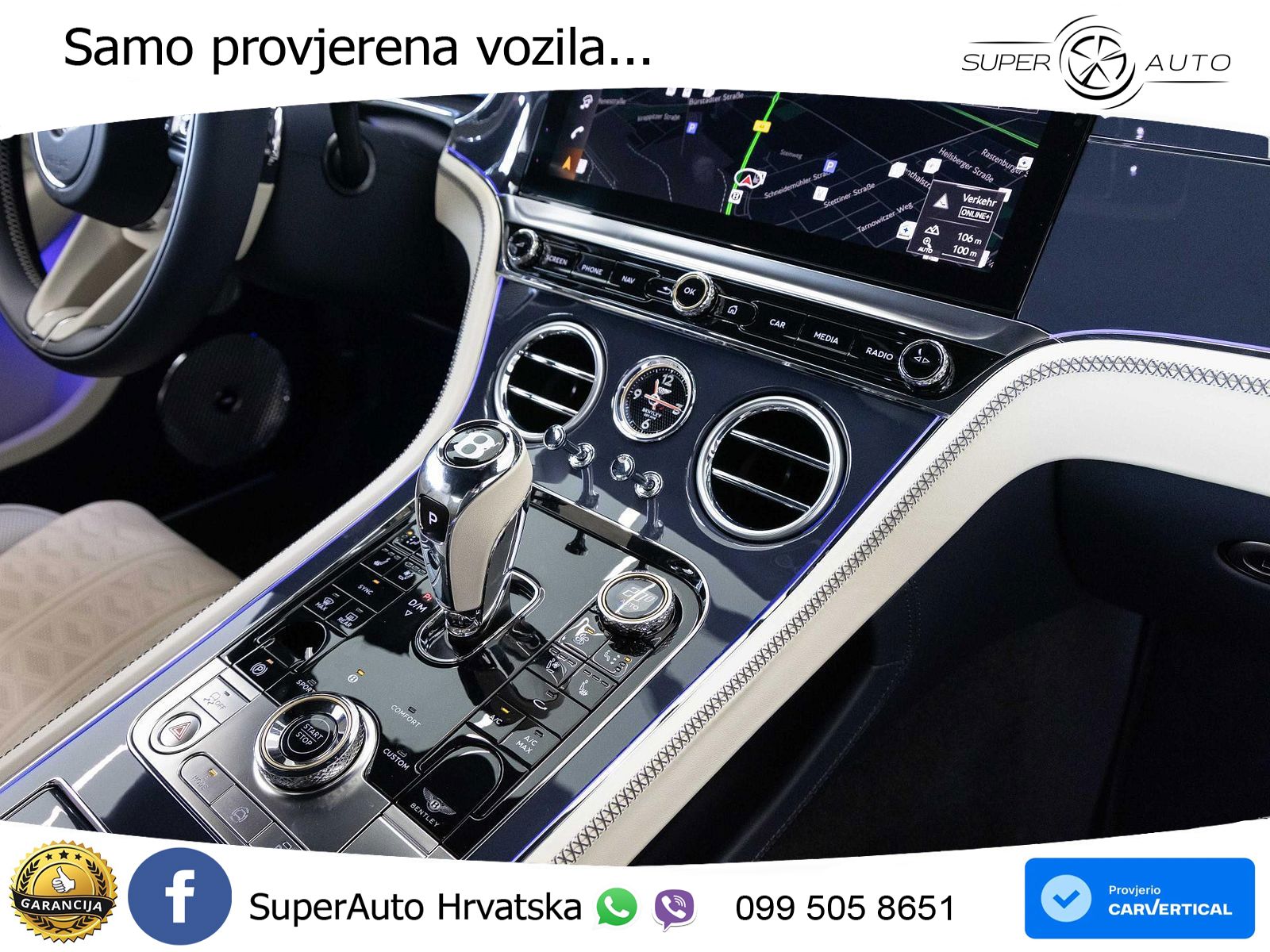 Bentley Continental GT IV 4.0 V8 TFSi (782 KS) AWD DCT ZRAČNI+ACC+GR SJED+KAM