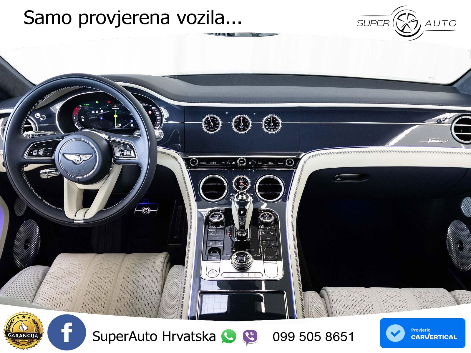 Bentley Continental GT IV 4.0 V8 TFSi (782 KS) AWD DCT ZRAČNI+ACC+GR SJED+KAM