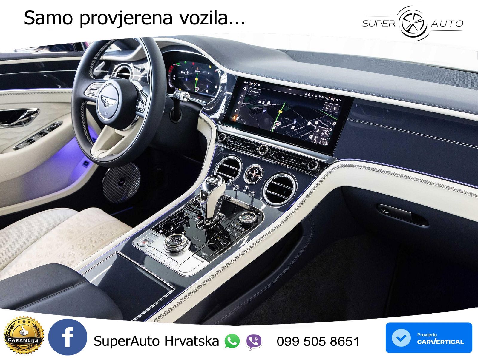 Bentley Continental GT IV 4.0 V8 TFSi (782 KS) AWD DCT ZRAČNI+ACC+GR SJED+KAM