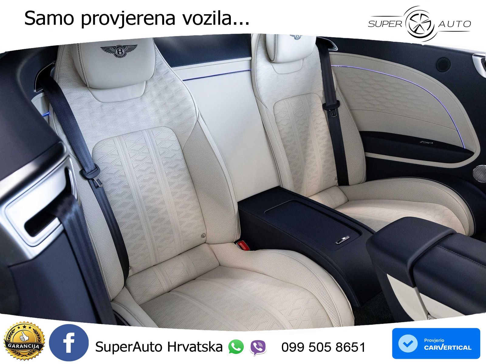 Bentley Continental GT IV 4.0 V8 TFSi (782 KS) AWD DCT ZRAČNI+ACC+GR SJED+KAM