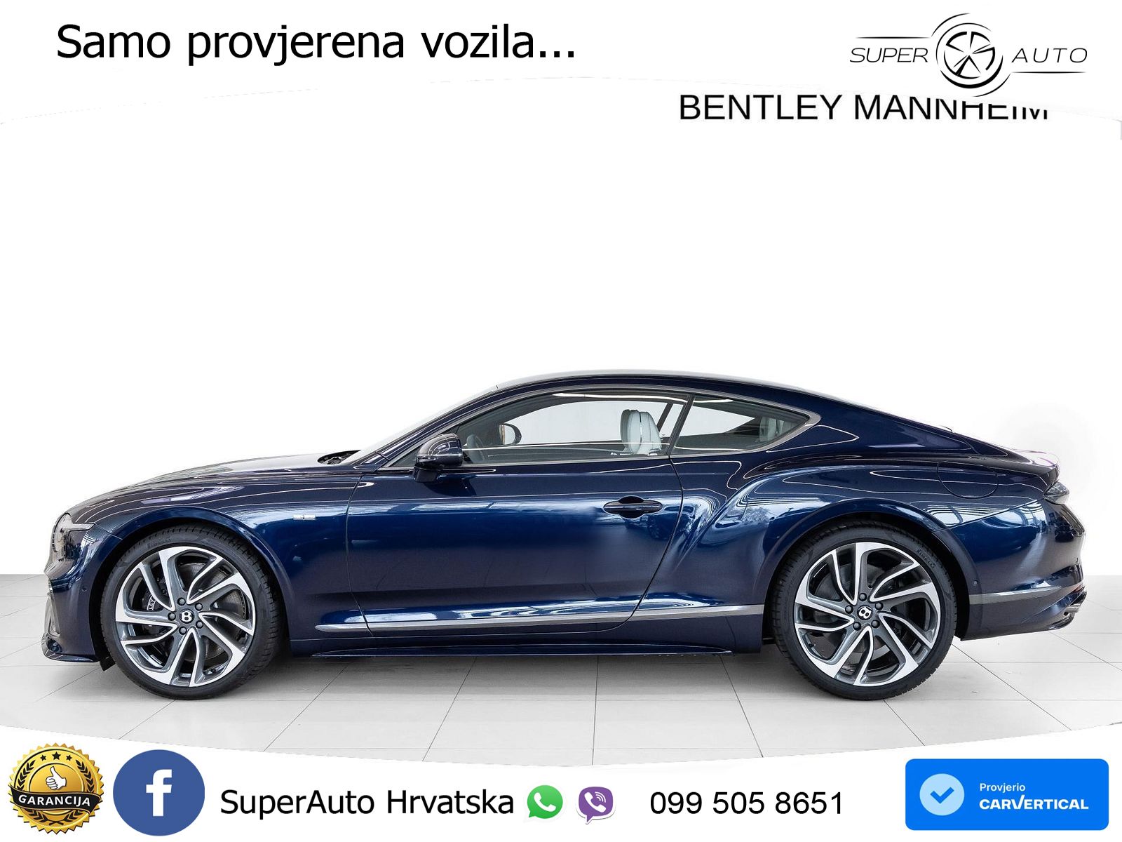 Bentley Continental GT IV 4.0 V8 TFSi (782 KS) AWD DCT ZRAČNI+ACC+GR SJED+KAM
