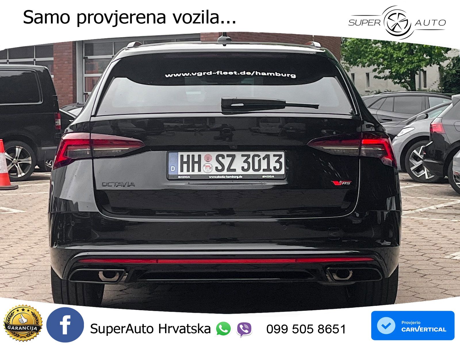 Škoda Octavia Combi RS 2.0 TSI (265 KS) DSG LED+GR SJED+ACC