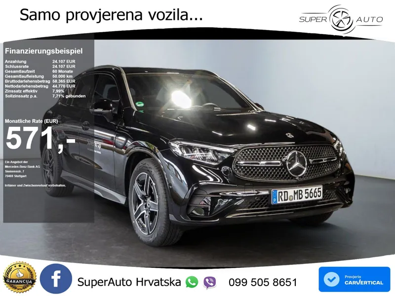 Mercedes GLC 200 (204 KS) 4MATIC 9G-TRONIC AMG LED+GR SJED+ACC